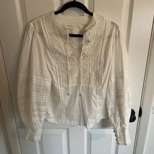 White Lacey Floral Femme Top! Perfect for Spring